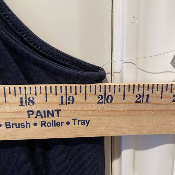 Time and Tru Sleeveless Midi Maxi Knit Dress Navy Blue Women’s XL 16/18 NWT - Picture 7 of 8